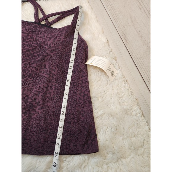 Lucy Women's Blackberry Kamakura Print Sleeveless Fitness‎ Fix Tank Top Size 1X - Picture 7 of 7